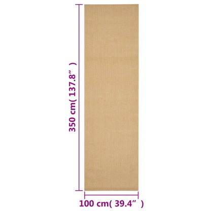 Koberec prírodný sisal 100x350 cm