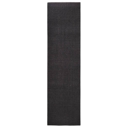 Koberec prírodný sisal 80x300 cm čierny