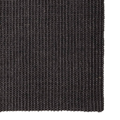 Koberec prírodný sisal 80x300 cm čierny
