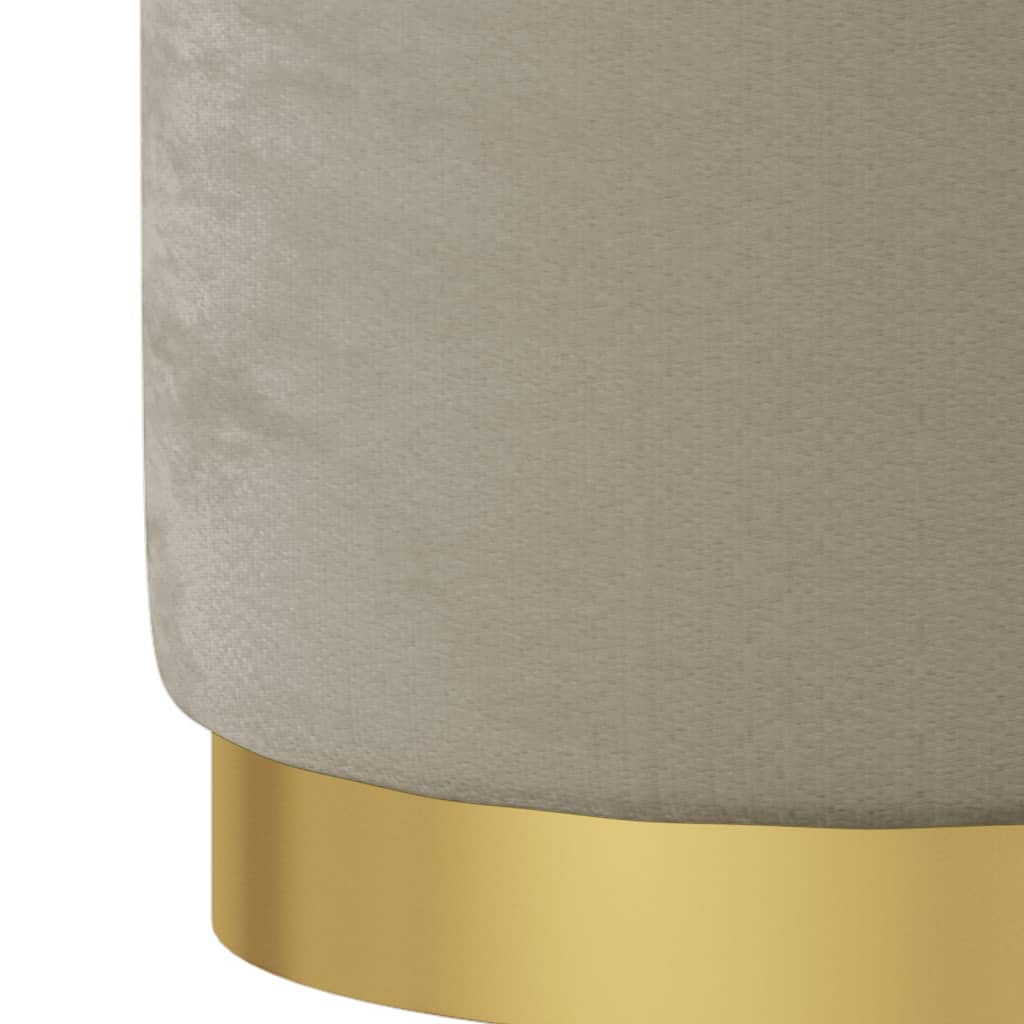 Okrúhla Úložná Taburetka Tmavosivá 31 X 37 Cmová