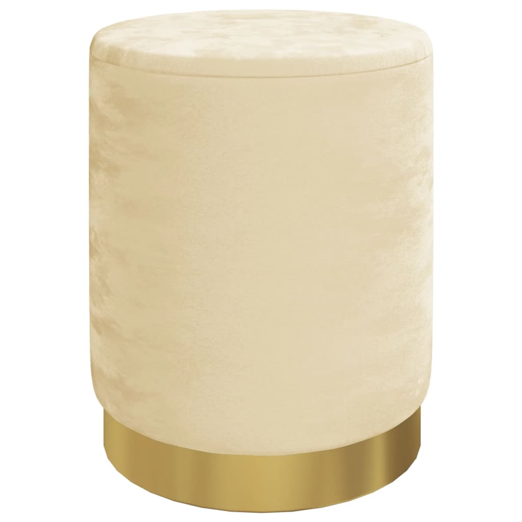 Okrúhla Úložná Taburetka Marhuľová 31 X 37 Cm