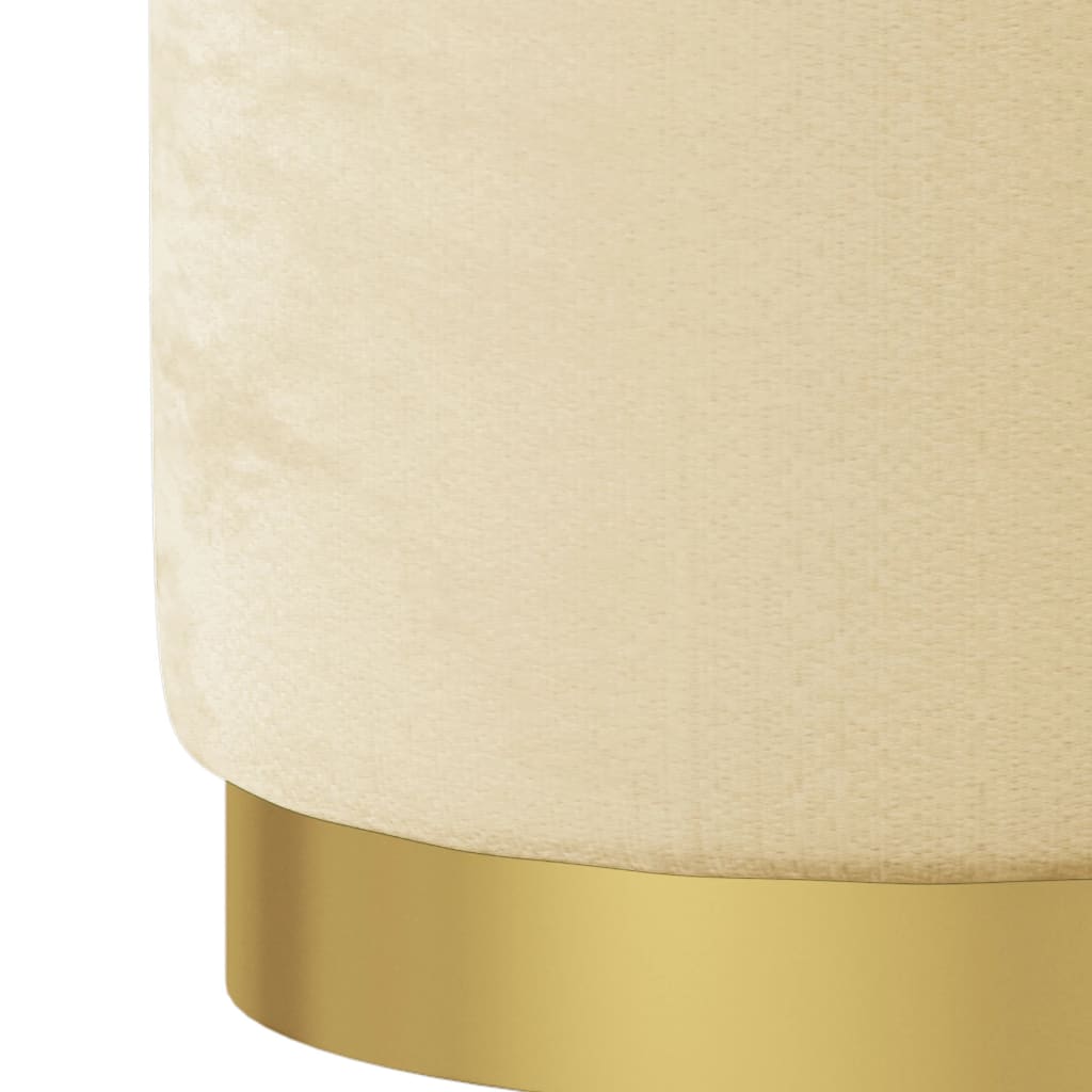 Okrúhla Úložná Taburetka Marhuľová 31 X 37 Cm