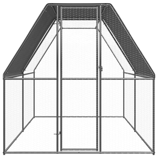 Vonkajšia klietka pre sliepky 2x4x2 m pozinkovaná oceľ