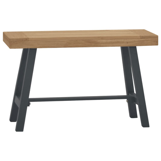 Lavica 80 cm masívne tíkové drevo