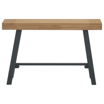 Lavica 80 cm masívne tíkové drevo