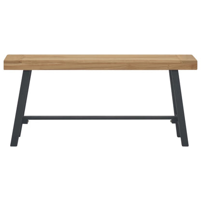 Lavica 110 cm masívne tíkové drevo