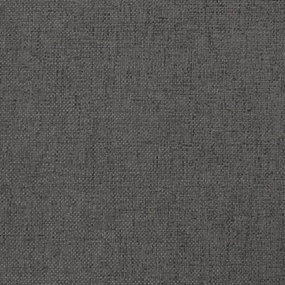 Podnožka tmavosivá 45x29,5x35 cm látka a umelá koža