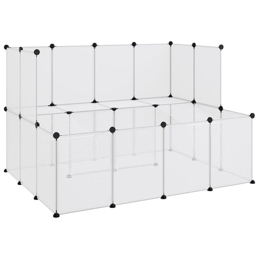 Klietka pre malé zvieratá priehľadná 143x107x93 cm PP a oceľ