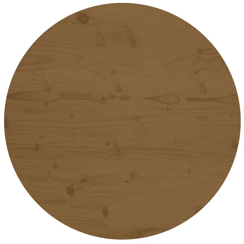 Stolová Doska Ø30X2,5 Cm Masívna Borovica