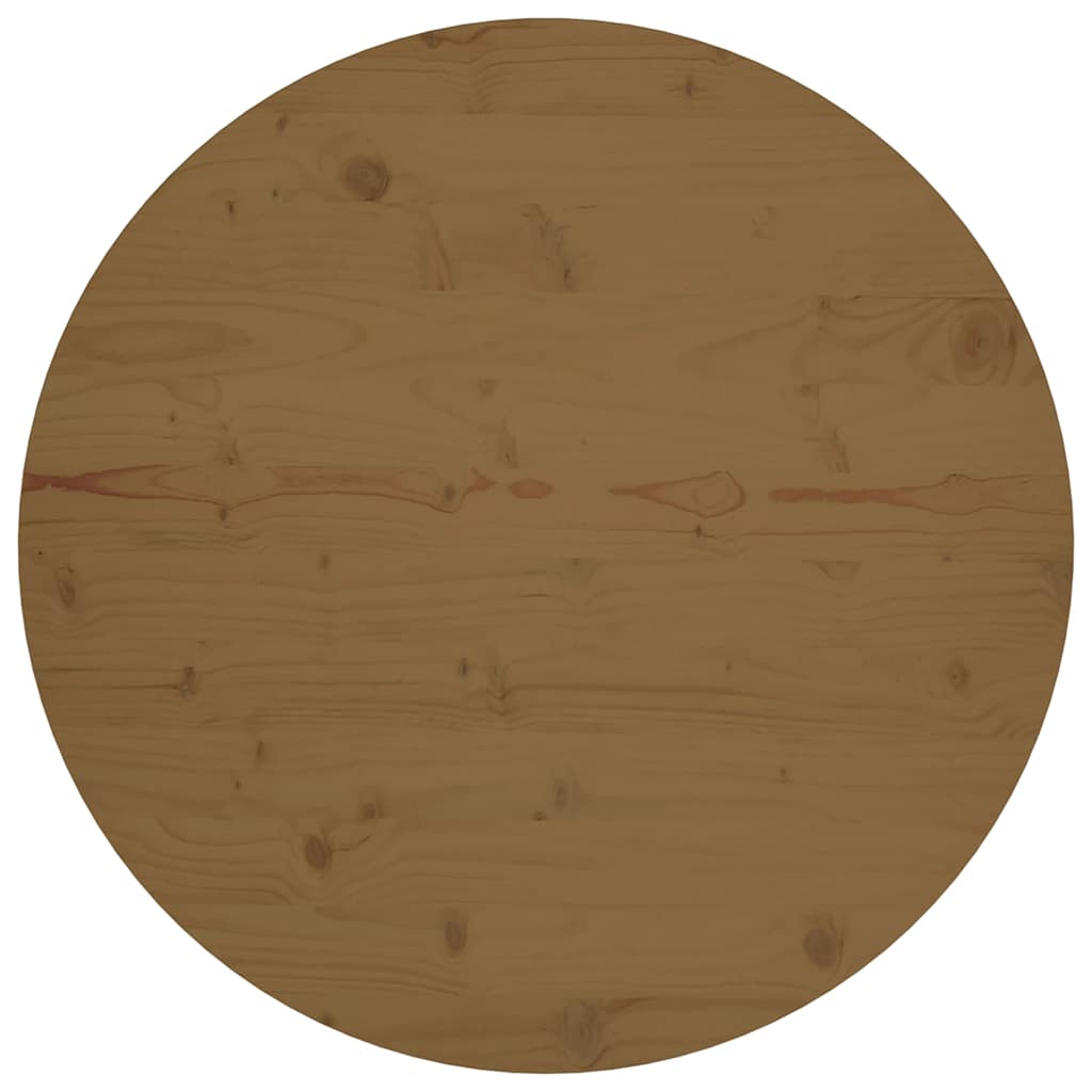 Stolová Doska Ø30X2,5 Cm Masívna Borovica