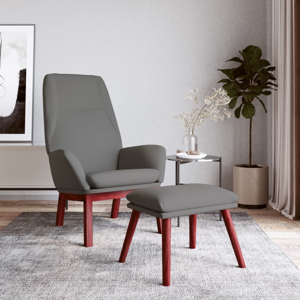 Relaxačné Kreslo Sivohnedé Látkové