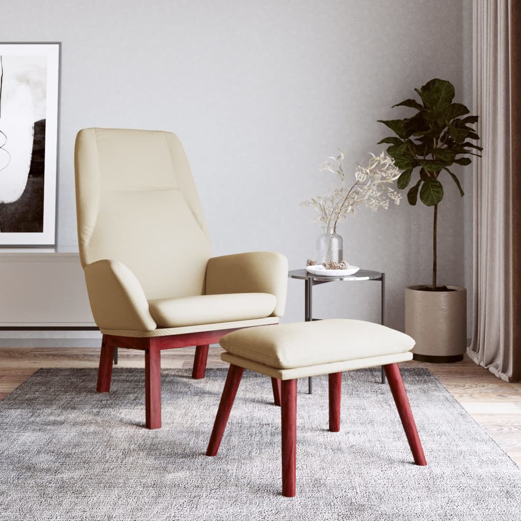 Relaxačné Kreslo Sivohnedé Látkové