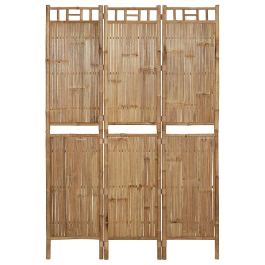 Paraván s 3 panelmi bambusový 120x180 cm