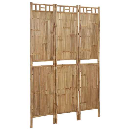 Paraván s 3 panelmi bambusový 120x180 cm