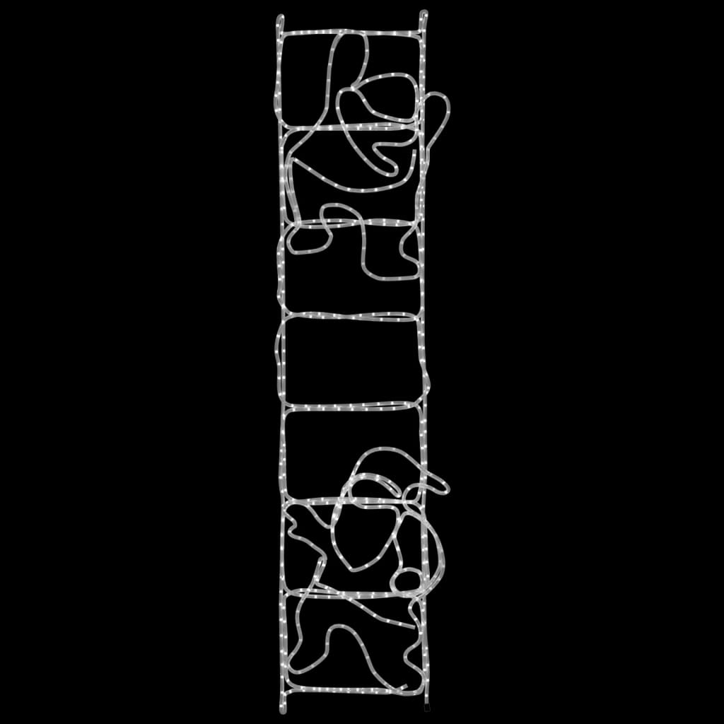 Skladacia Silueta Santu Na Rebríku, 552 Led Diód 50X200 Cm