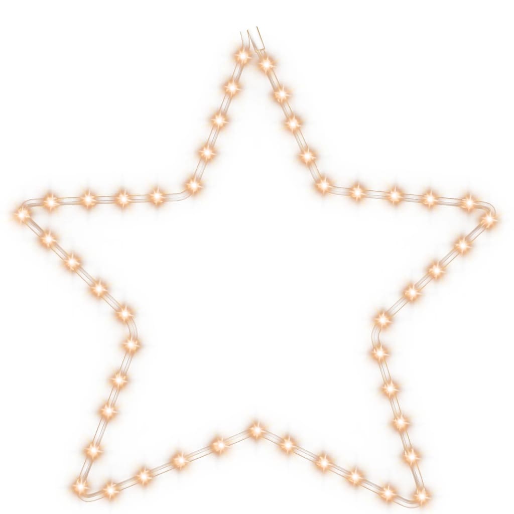 Silueta Vianočnej Hviezdy So 48 Led Diódami, Teplá Biela 56 Cm