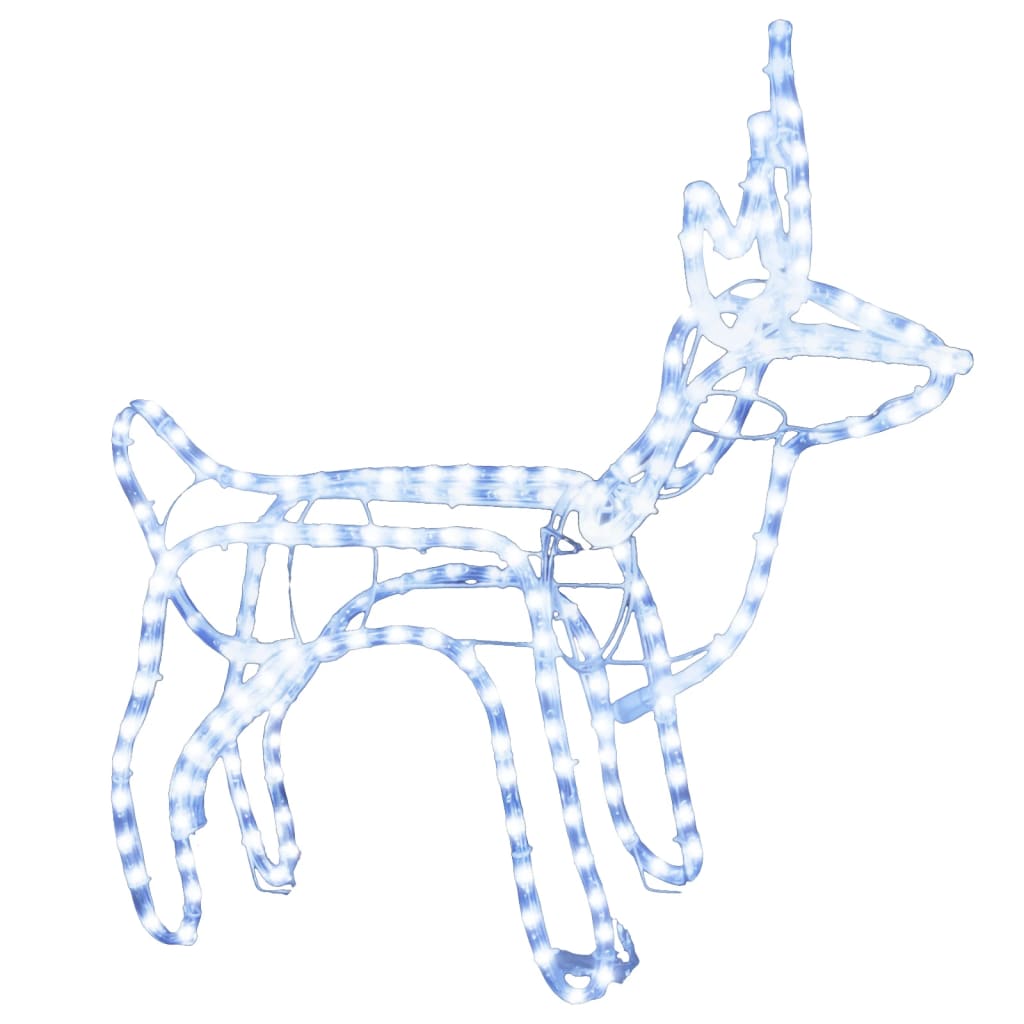 Vianočná Silueta Soba, Studená Biela 60X30X60 Cm