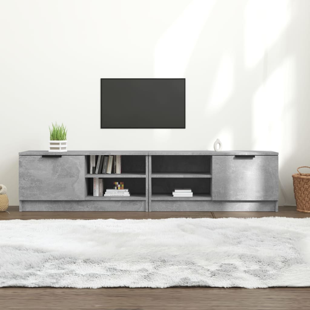 2 Dielna Tv Skrinka Old Wood 80X35X36,5 Cm Engineered Wood
