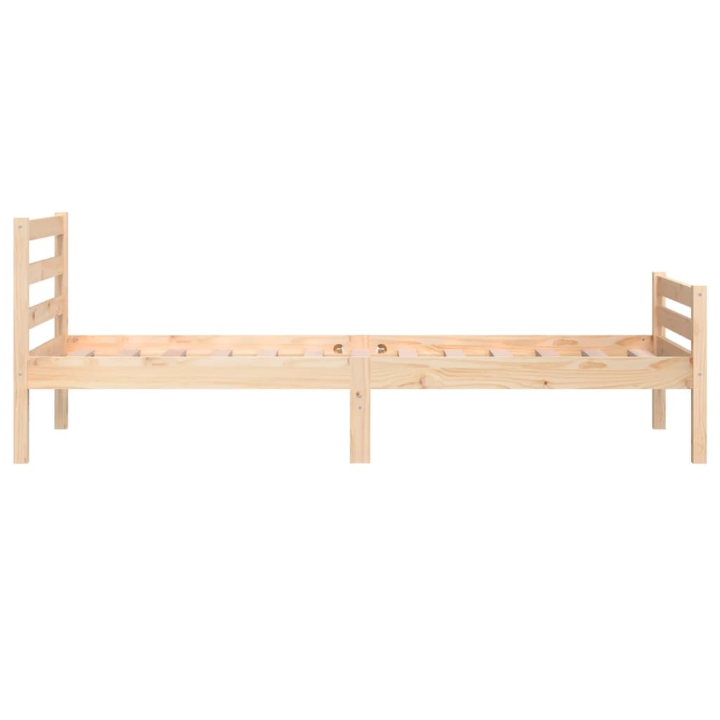 Posteľný rám, drevený masív 75x190 cm, malé jednolôžko