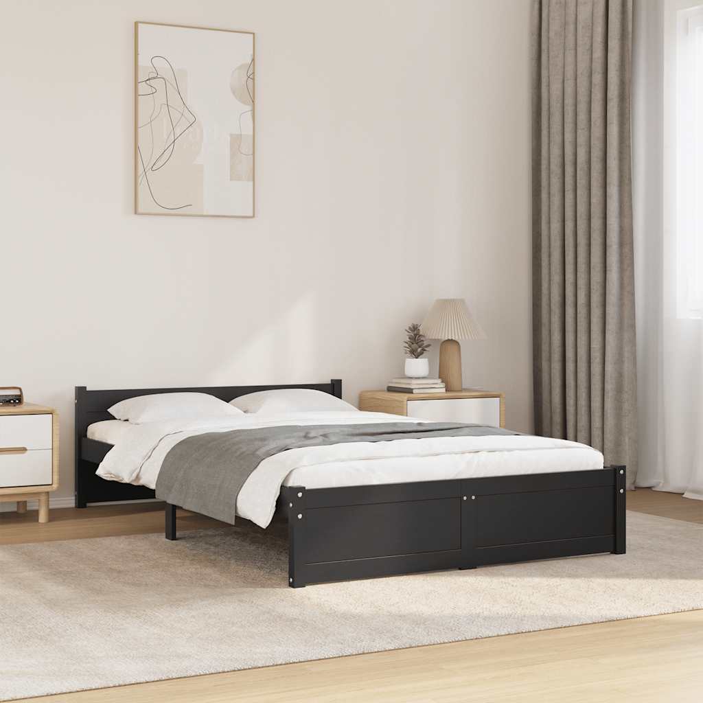 Posteľný Rám Medovohnedý Masívne Drevo