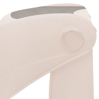 Skladacie 3-stupňové schody pre psa krémové 50x38x38 cm plast