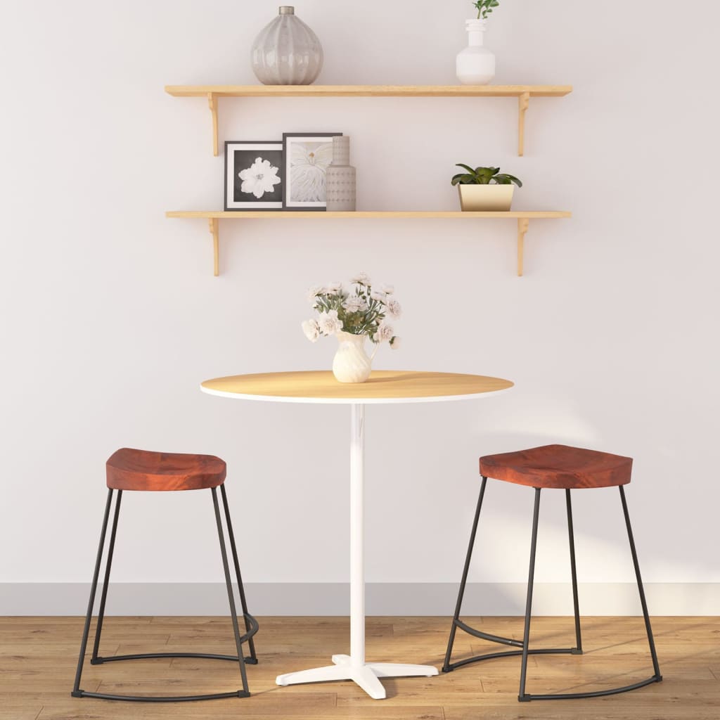 Barové Stoličky 2 Ks Tmavohnedé 44X37,5X78 Cm