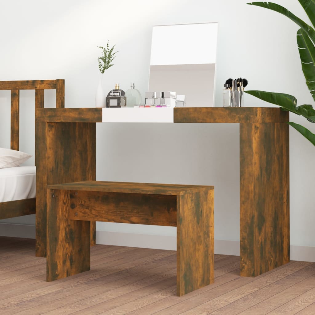Taburetka dymový dub 70x35x45 cm spracované drevo