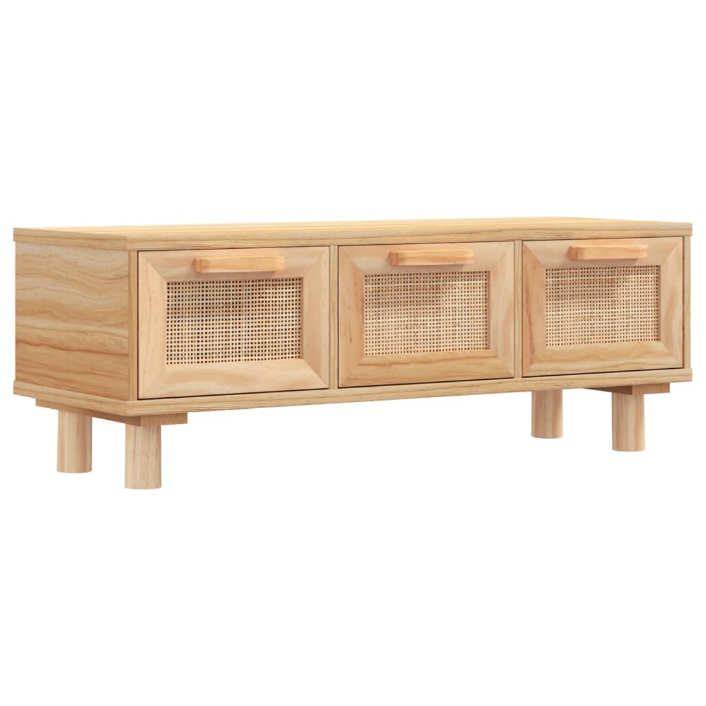 Konferenčný stolík hnedý 80x40x30 cm spracov. drevo a borovica