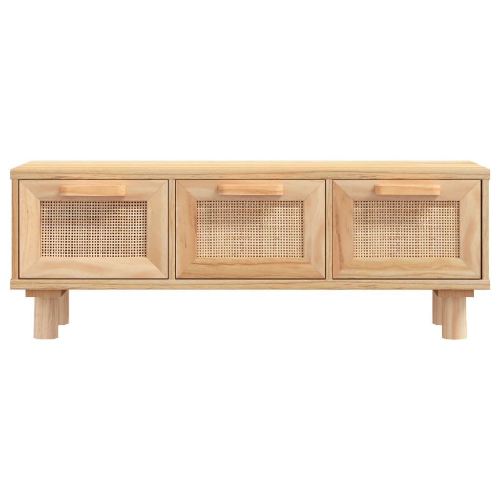 Konferenčný stolík hnedý 80x40x30 cm spracov. drevo a borovica