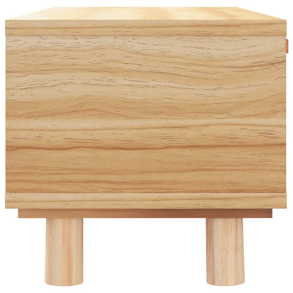 Konferenčný stolík hnedý 80x40x30 cm spracov. drevo a borovica