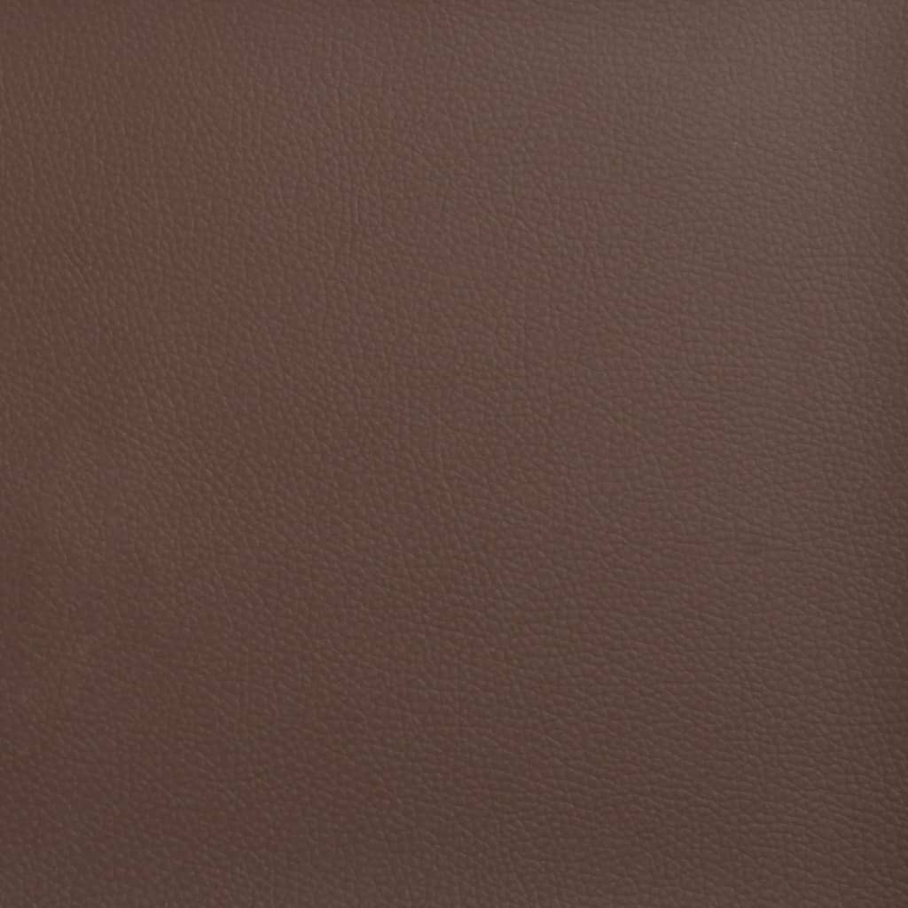 Dekoratívne vankúše 2 ks hnedé 40x40 cm umelá koža