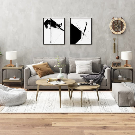 Bočné stolíky 2 ks dub sonoma 40x40x40 spracované drevo