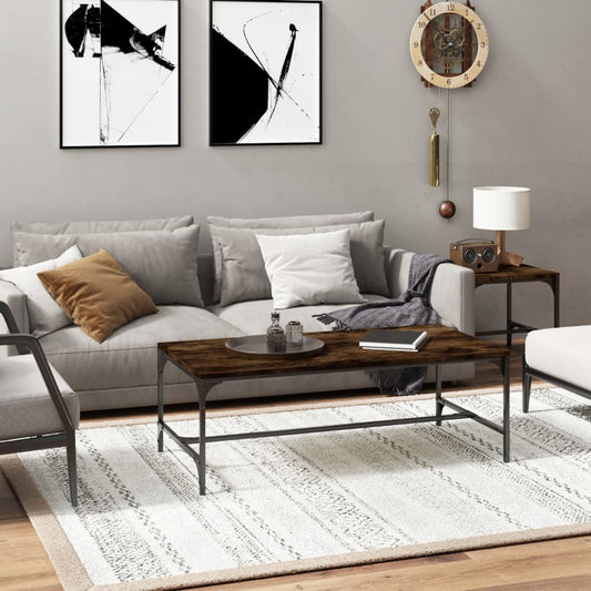 Konferenčný stolík dymový dub 100x50x35 cm spracované drevo