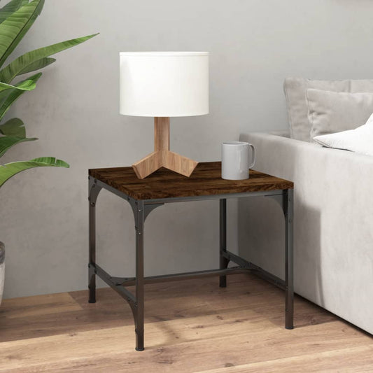 Konferenčný stolík dymový dub 50x50x35 cm spracované drevo
