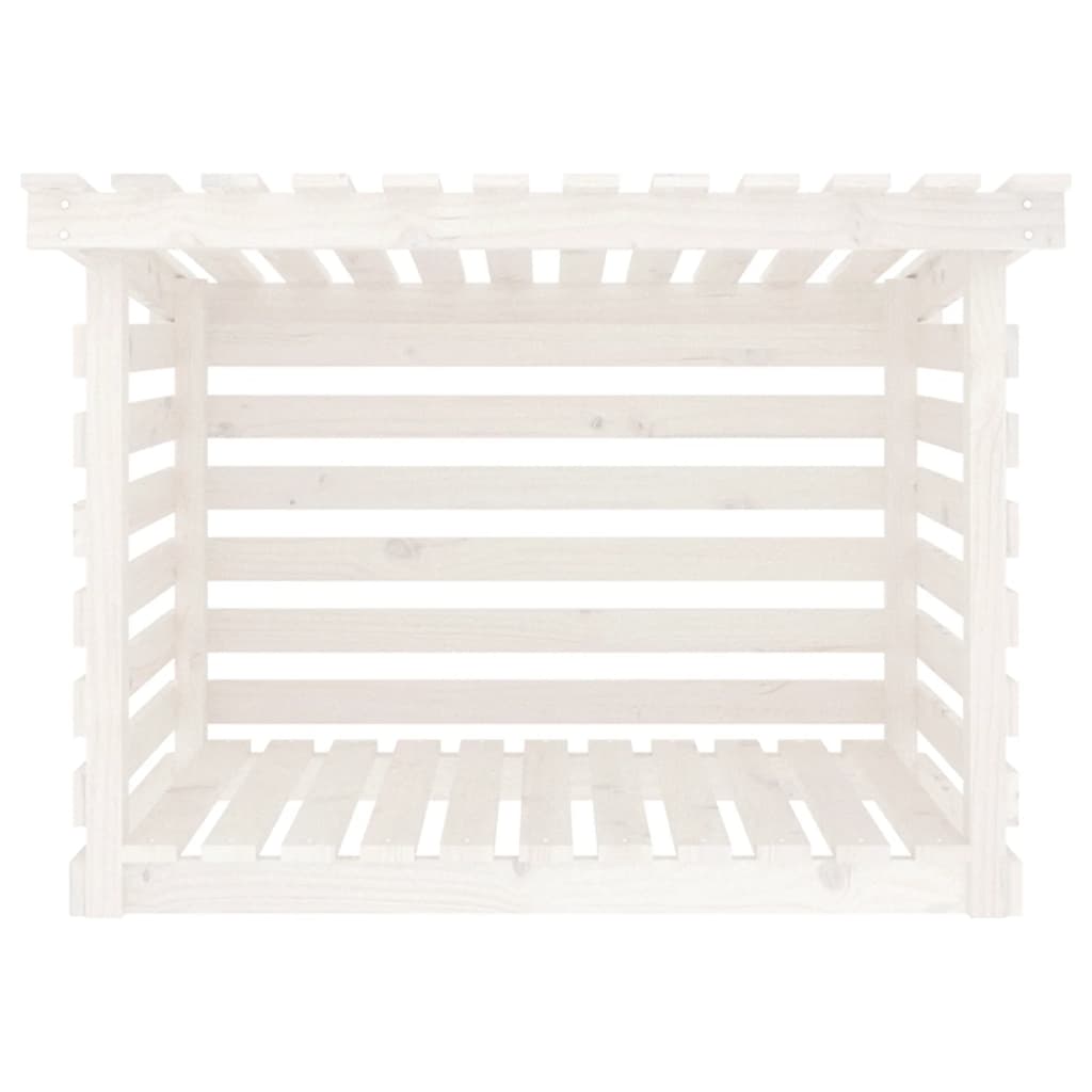 Stojan Na Palivové Drevo Biely Masívna Borovica