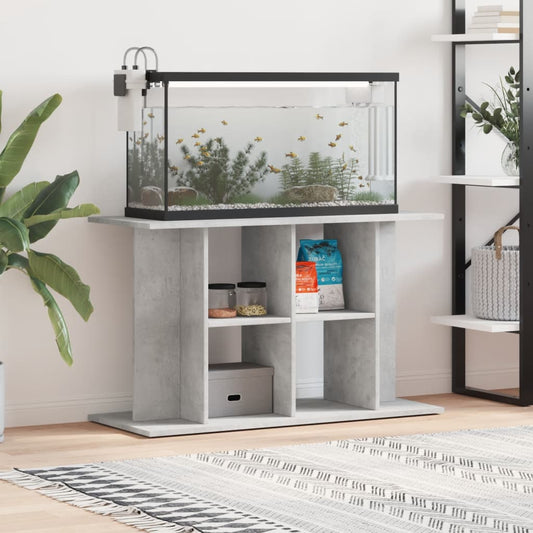 Stojan na akvárium betónový sivý 100x40x60 cm kompozitné drevo