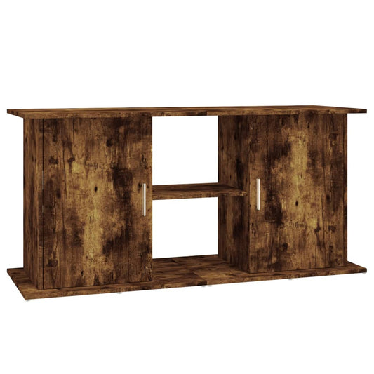 Stojan na akvárium dymový dub 121x41x58 cm kompozitné drevo