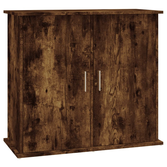 Stojan na akvárium dymový dub 81x36x73 cm kompozitné drevo