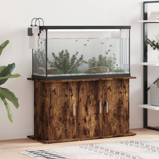 Stojan na akvárium dymový dub 101x41x58 cm kompozitné drevo