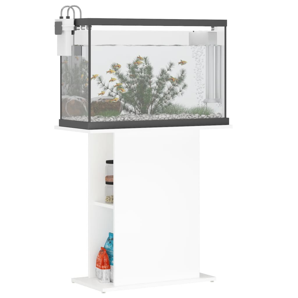 Stojan na akvárium biely 75x36x72,5 cm kompozitné drevo