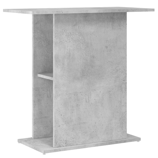 Stojan na akvárium betónový sivý 75x36x72,5 cm kompozitné drevo