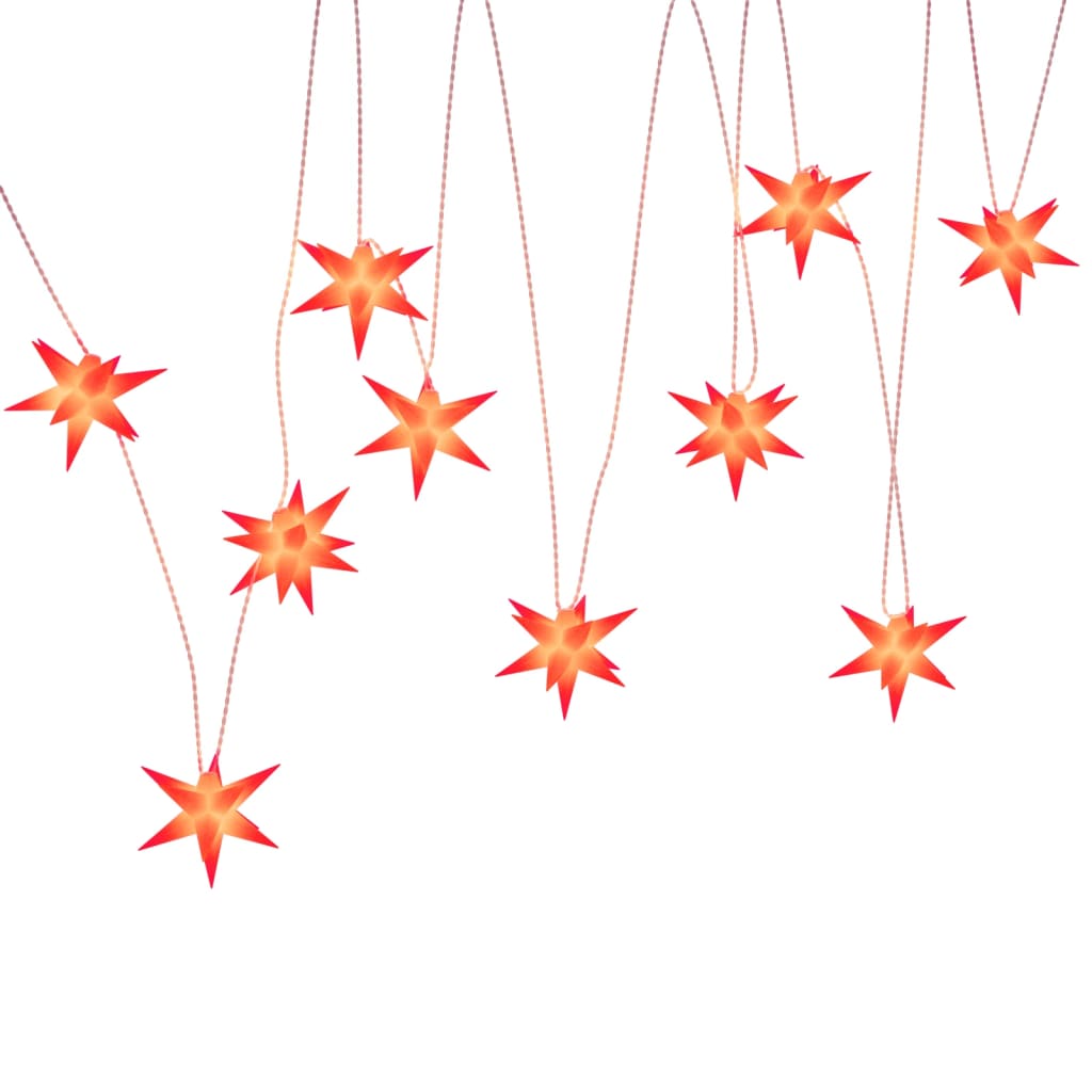 Vianočné Svetlo S Led 10 Ks, Červené 10 Cm