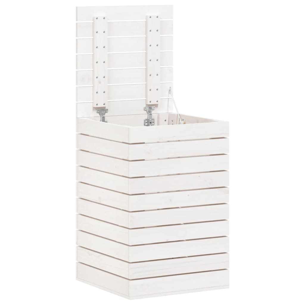 Kôš Na Bielizeň Biely Masívna Borovica