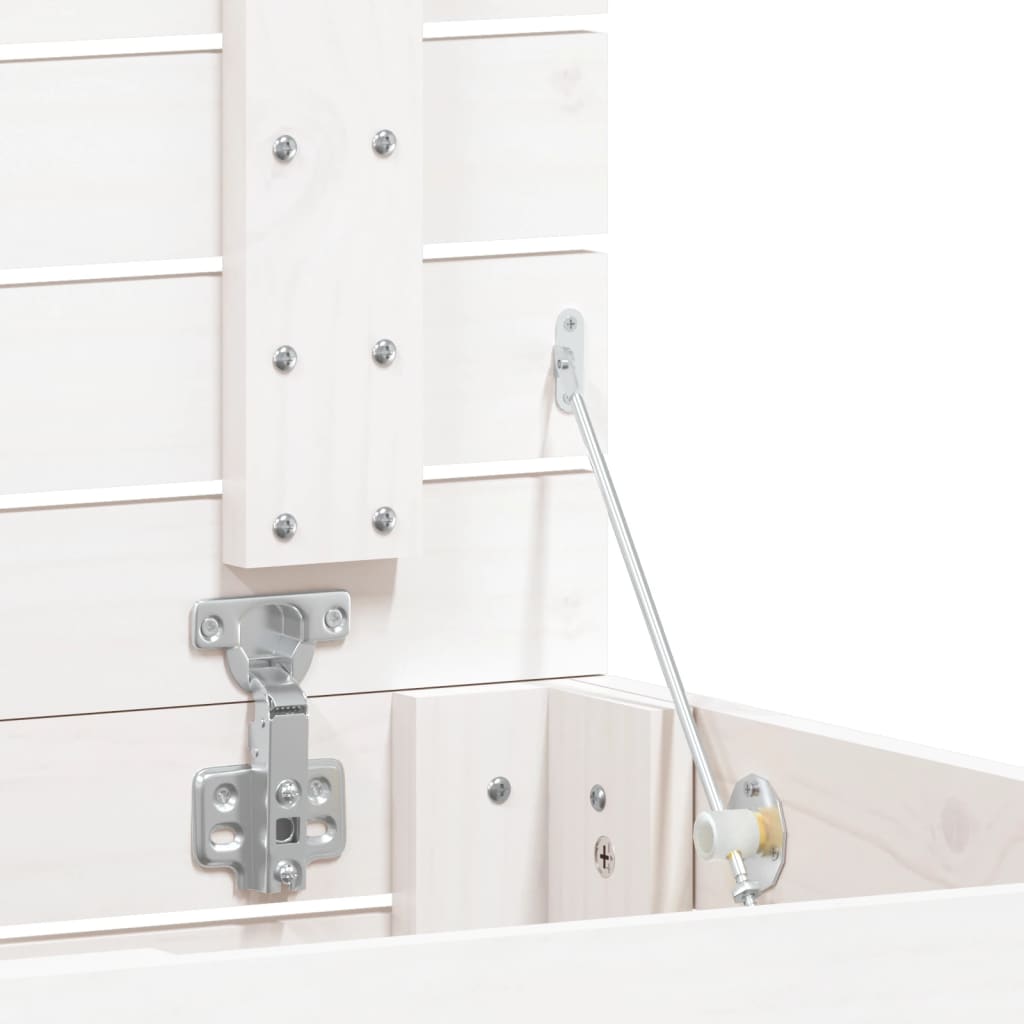 Kôš Na Bielizeň Biely Masívna Borovica