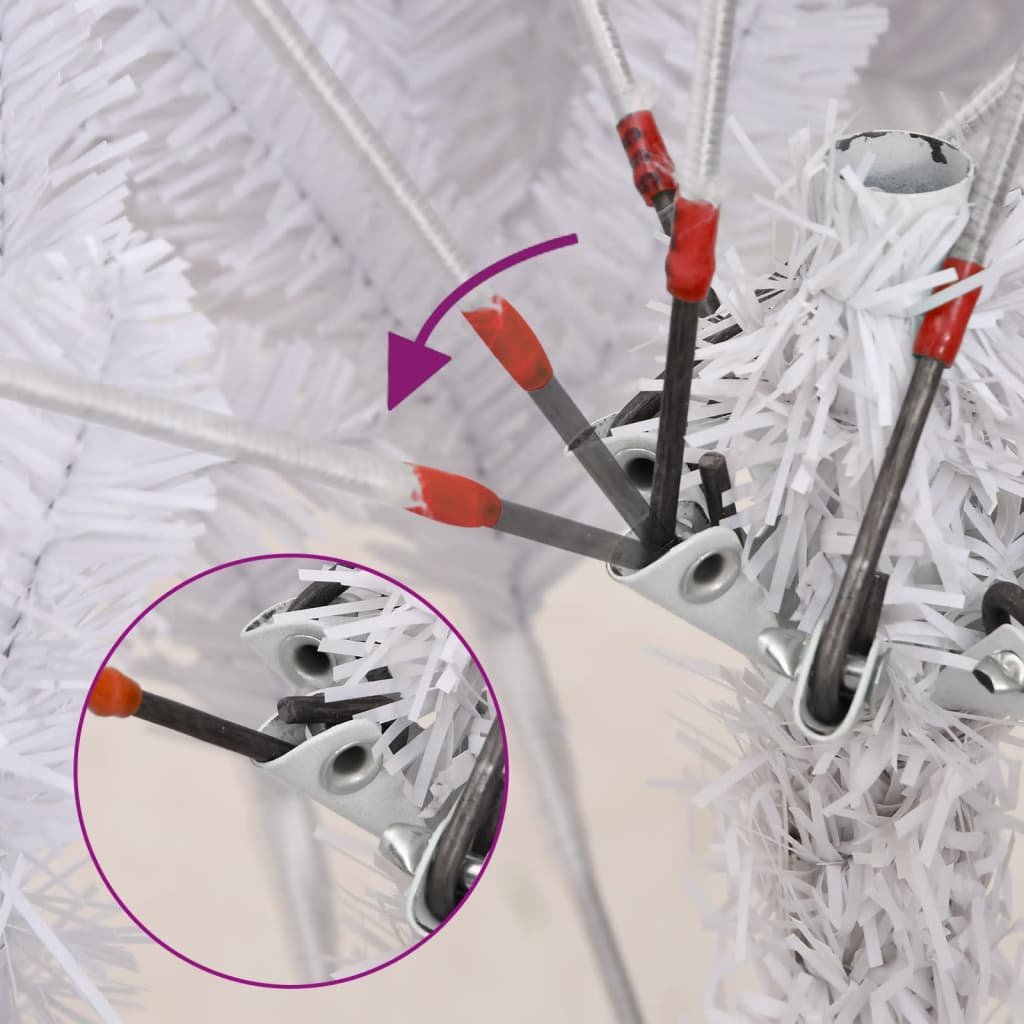 Umelý Výklopný Vianočný Stromček So Snehovými Vločkami