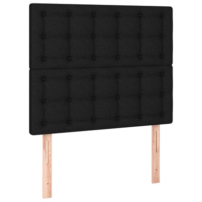 Boxspring posteľ s matracom čierna 100x200 cm látka