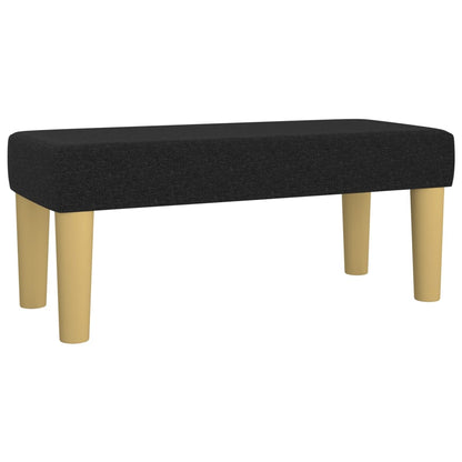 Boxspring posteľ s matracom čierna 100x200 cm látka