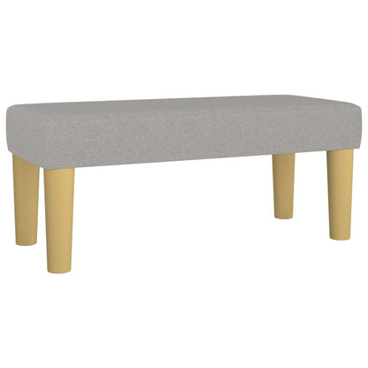 Boxspring posteľ s matracom bledosivá 120x200 cm látka