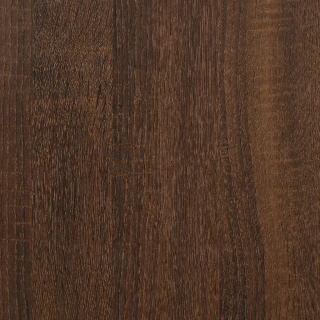 Konferenčný stolík hnedý dub 80x50x40 cm sprac. drevo a železo