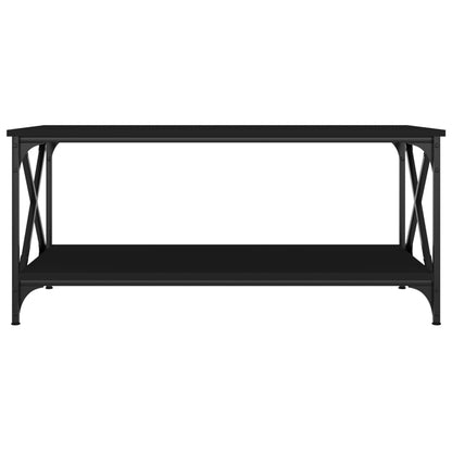 Konferenčný stolík čierny 100x50x45cm spracované drevo a železo